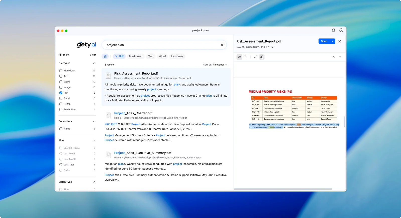 Gety Enhanced PDF Experience